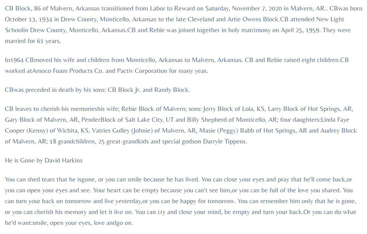 Obituary page 2